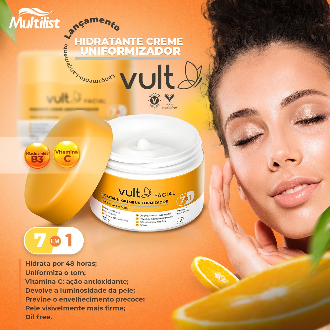 multilistdist's tweet photo. 💫✨ Ilumine sua rotina de cuidados com a pele com @Vult! ✨💫
Apresentamos o incrível Hidratante Creme Uniformizador 7 em 1 da Vult, o segredo para uma pele radiante e saudável! 🌸💦
#VultCuidados #SantaCatarina #hidratante  #lojistas #santacatarina #loja #farmacias #vitaminaC https://t.co/sOQ3XDqLyT