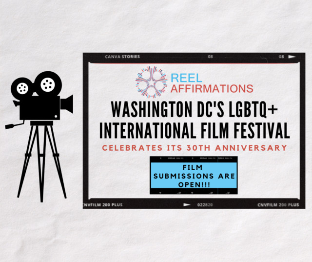 Reel Affirmations Film Festival is Washington DC’s International LGBTQ+ Film Festival.  

This year they will be gleefully celebrating our 30th anniversary and invite you to submit your glorious cinematic masterpiece!

filmfreeway.com/ReelAffirmatio…

#LGBTQFilm
#QueerFilm
#LGBTQCinema