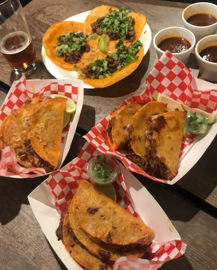 Are you not here yet? What are you waiting for? 😱 Birria Gordita Tacos @ BareWolf - Birria tacos, burritos, and ramen @ the taproom