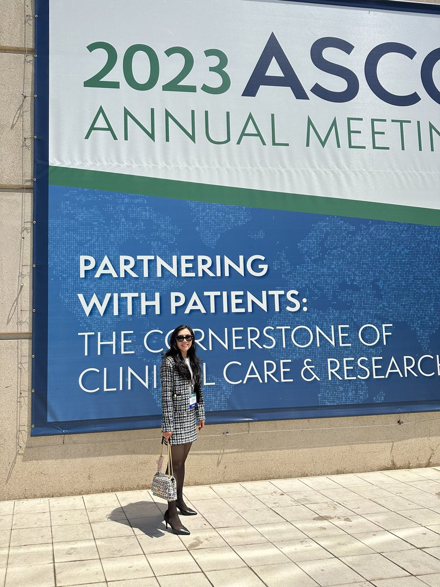 YatingWang885's tweet photo. "Thrilled to be at #ASCO2023,excited to learn and connect. Looking forward to being inspired by the latest breakthroughs and advancements in cancer research and treatment! #Excited #ScienceEnthusiast"@HemOncWomenDocs @ConquerCancerFd #ASCOtrainee https://t.co/l5Ny9e46Gx