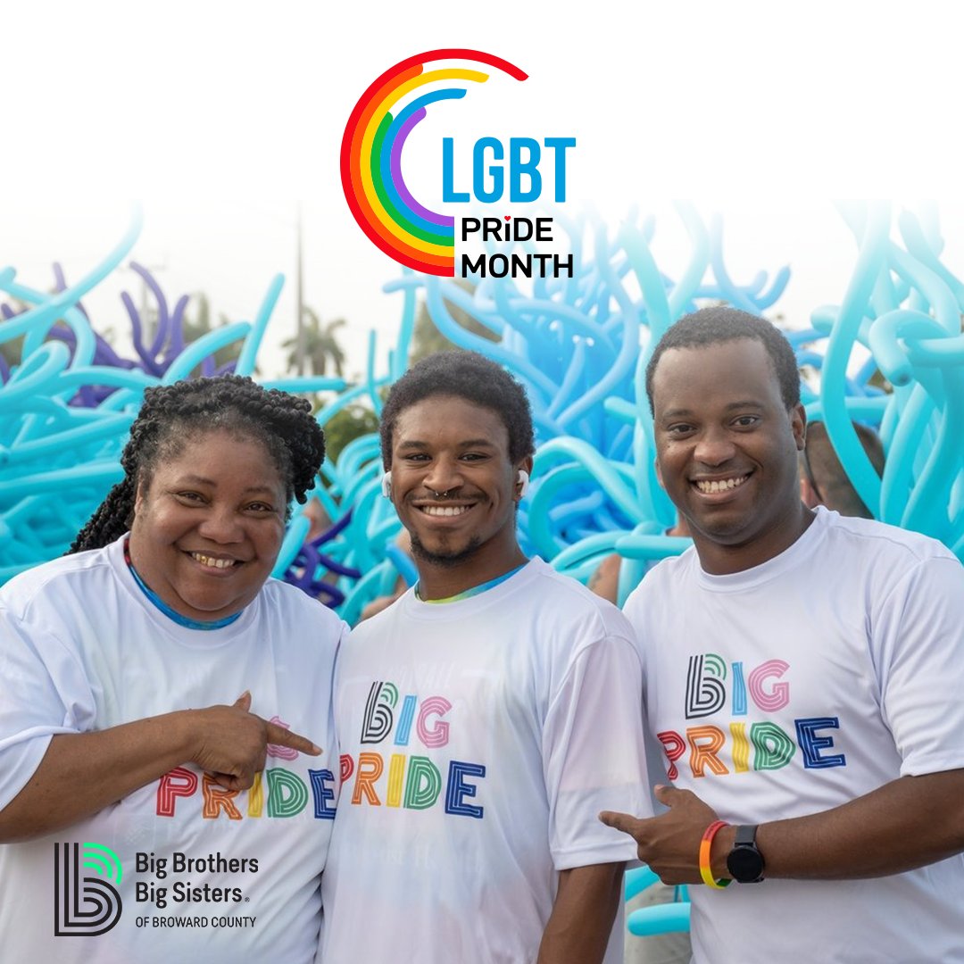 We’re big supporters of defending the potential of ALL youth! Happy #pridemonth🌈.

Learn about our Big Pride program  bbbsbroward.org/big-pride/