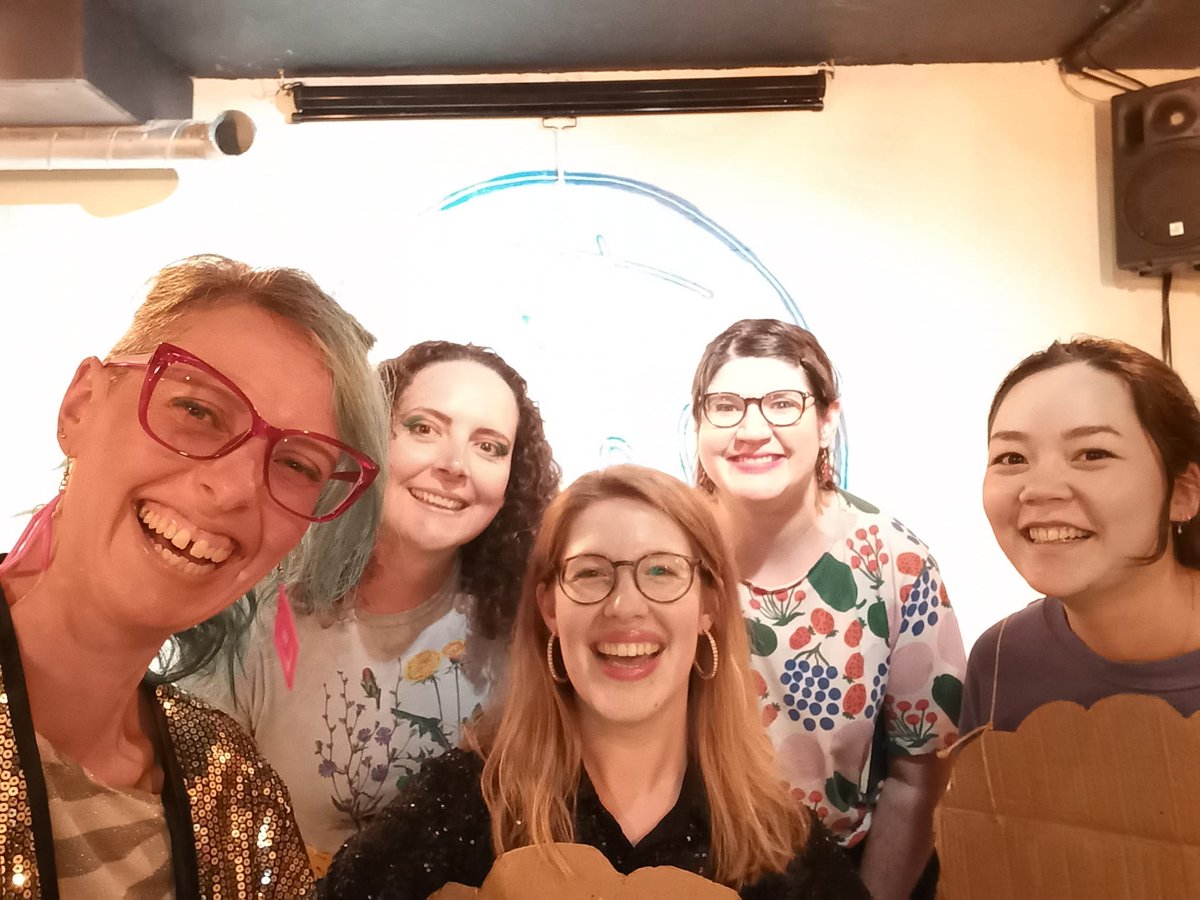 NICE Comedy (@nicecomedyevent) on Twitter photo Thank you so much to our lovely audience and fantastic acts!
You saw:
<a href="/Aishaamanduri/">SOZ</a>
@AlexisCoward
<a href="/OnceAndFutureSK/">Sarah</a>
<a href="/MsMillicentMoon/">Millicent Moon</a>
<a href="/BexTurnerComedy/">Bex Turner</a>
Book tix for NICE 19th July with <a href="/fatihaelghorri/">Fatiha El-Ghorri</a> : eventbrite.com/e/nice-new-int…
(Wearable biscuits just out of shot sadly) Thank you so much to our lovely audience and fantastic acts!
You saw:
<a href="/Aishaamanduri/">SOZ</a>
@AlexisCoward
<a href="/OnceAndFutureSK/">Sarah</a>
<a href="/MsMillicentMoon/">Millicent Moon</a>
<a href="/BexTurnerComedy/">Bex Turner</a>
Book tix for NICE 19th July with <a href="/fatihaelghorri/">Fatiha El-Ghorri</a> : eventbrite.com/e/nice-new-int…
(Wearable biscuits just out of shot sadly)