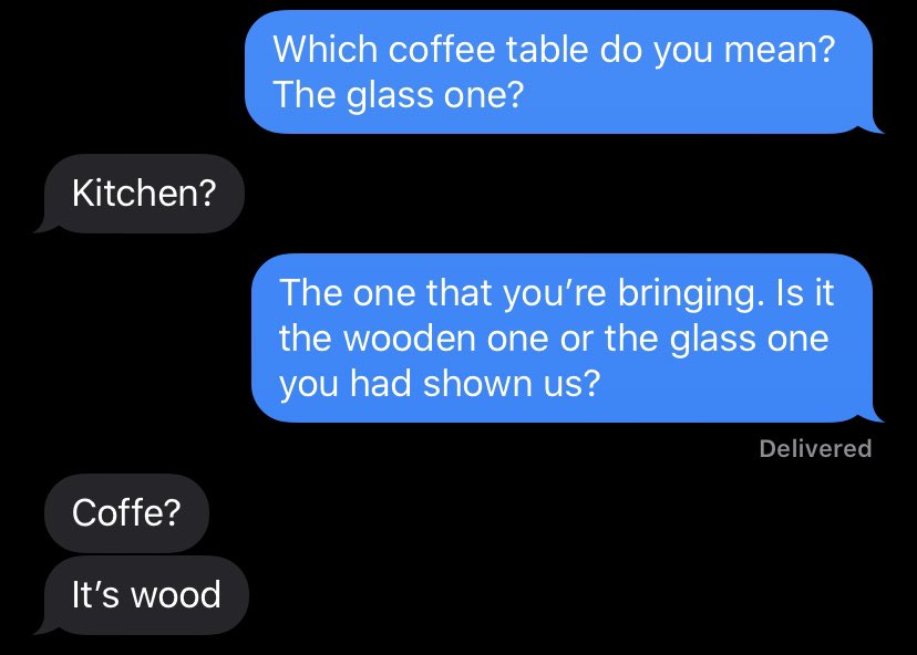 slothathome's tweet photo. Idk why but I died at “Coffe? It’s wood” https://t.co/eTlaATHglB