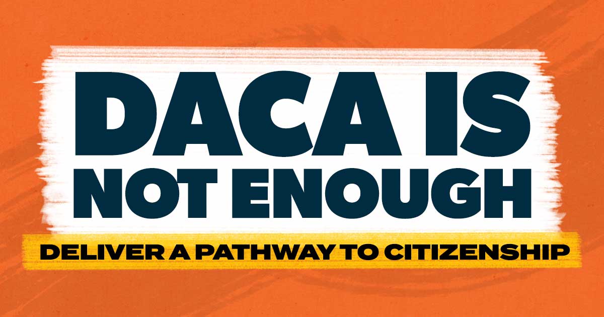 Hundreds of thousands of #DACA recipients & young people continue to live in limbo, unable to plan for their futures. The legal battle to end DACA has spanned years with many ups and downs. 

NO MORE! Join us and demand a pathway to #CitizenshipNow 👉
nilc.org/citizenship-fo…