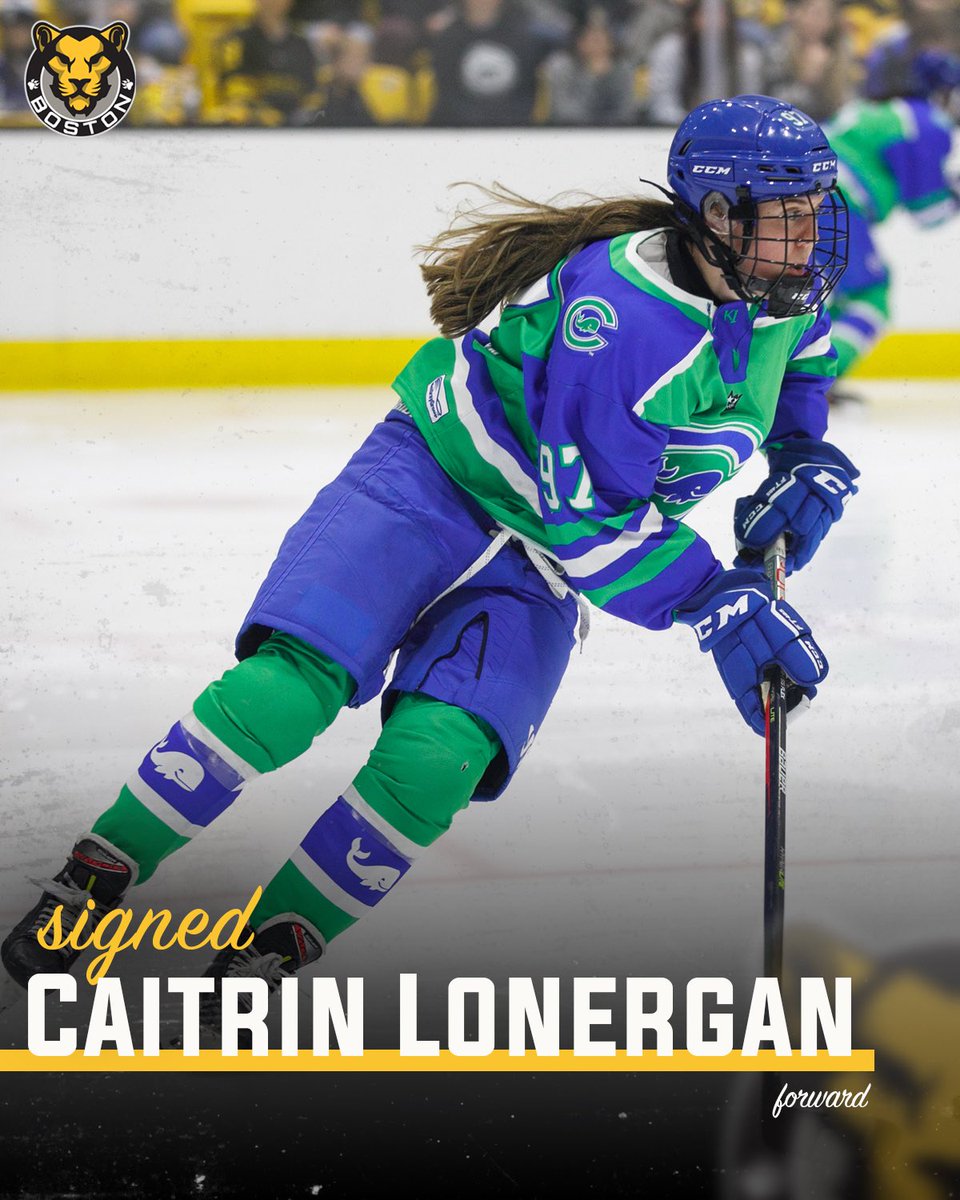 TheBostonPride's tweet photo. 🚨SIGNING NEWS 🚨
Caitrin is coming home! After an impressive first season with the Whale, Caitrin Lonergan has signed with the Pride! The Boston native had 18 points in her rookie season.
✍️: https://t.co/4NJTFYG8oc
#PridePHF | @lonergan14 https://t.co/Y9ymsLxHd9