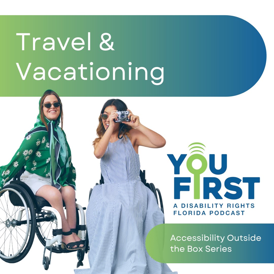 DisabilityRtsFL's tweet photo. Summer break is around the corner! What plans do you have this summer?
Rebecca and Olivia talk best disabled travel tips, accessibility considerations, and much more in this episode of our podcast: https://t.co/oXNNAdf0p3
#FlyingWithADisability #DisabledTravel https://t.co/wXGWQHYhfF