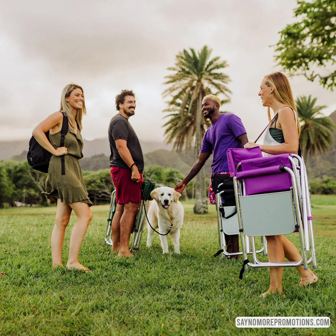 The outdoors is calling, so have your recipients take a seat with your brand in mind! 

#brandedchair
#portablechair
#brandedportablechair
#campchair
#brandedcampchair
#brandedmerchandise
#brandedmerch
#SayNoMorePromos
#takeaseat
#promoproducts
#marketing