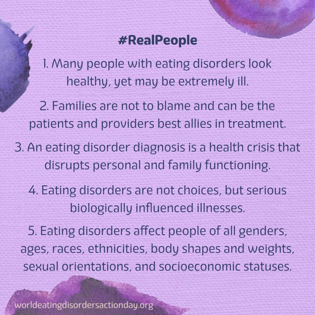 UCSD_EDC's tweet photo. Today is World Eating Disorders Action Day! This year's theme highlights that recovery from an eating disorder is real and possible. #RealRecovery #RealPeople #RealPeopleRealRecovery https://t.co/3Im60IvyoJ