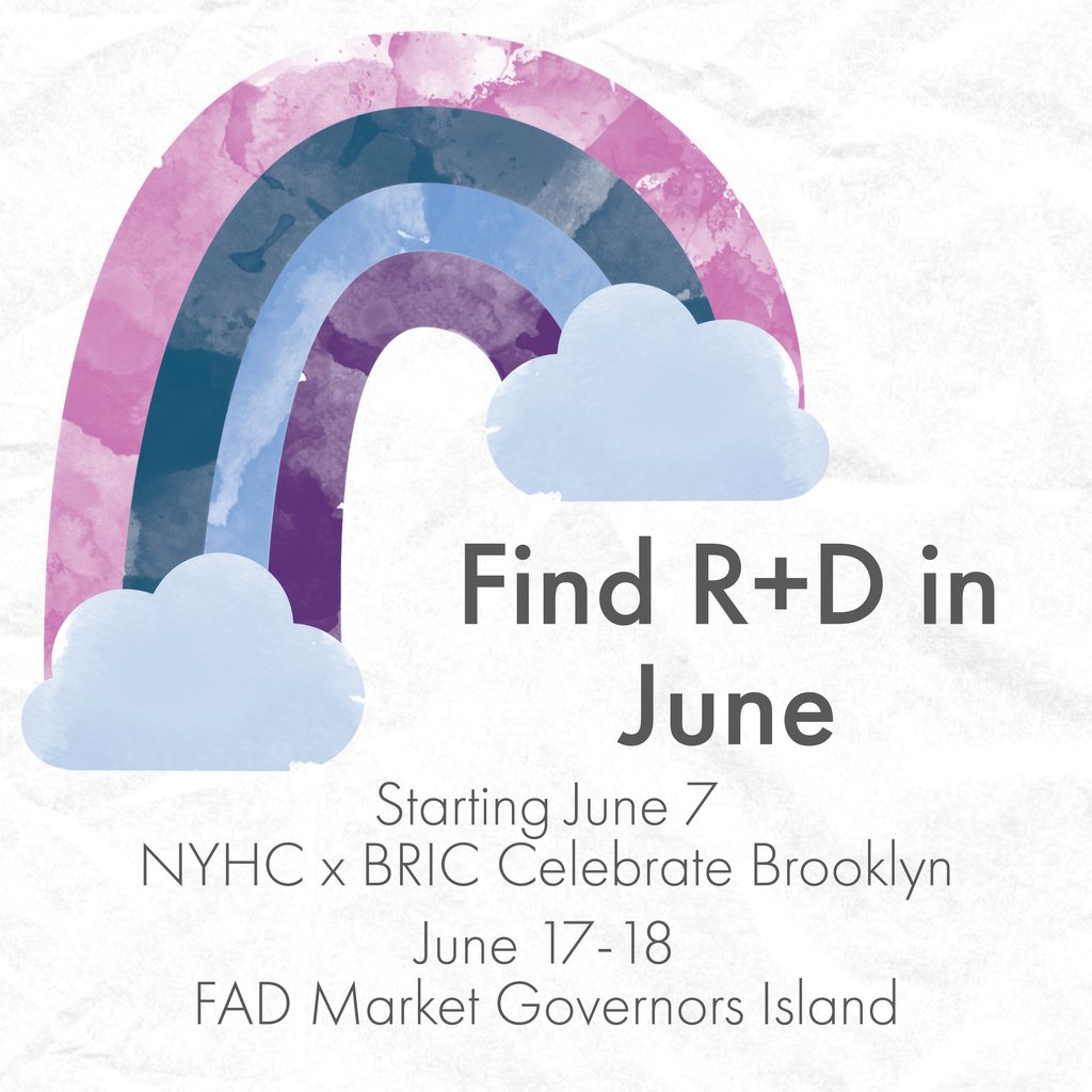rplusddesigns's tweet photo. Helllooo summer! ๐
Starting June 7, find us with @nyhcollective during every @briccelebratebk show! ๐ถ
Then we're headed to @governorsisland with @fadmarket on June 17 and 18!โด๏ธ
#JuneEvents #ThingsToDo #SummerConcerts #SummerFestivals #MadeInNYC #RPlusD #KitschPlease https://t.co/daBJTMce4Z