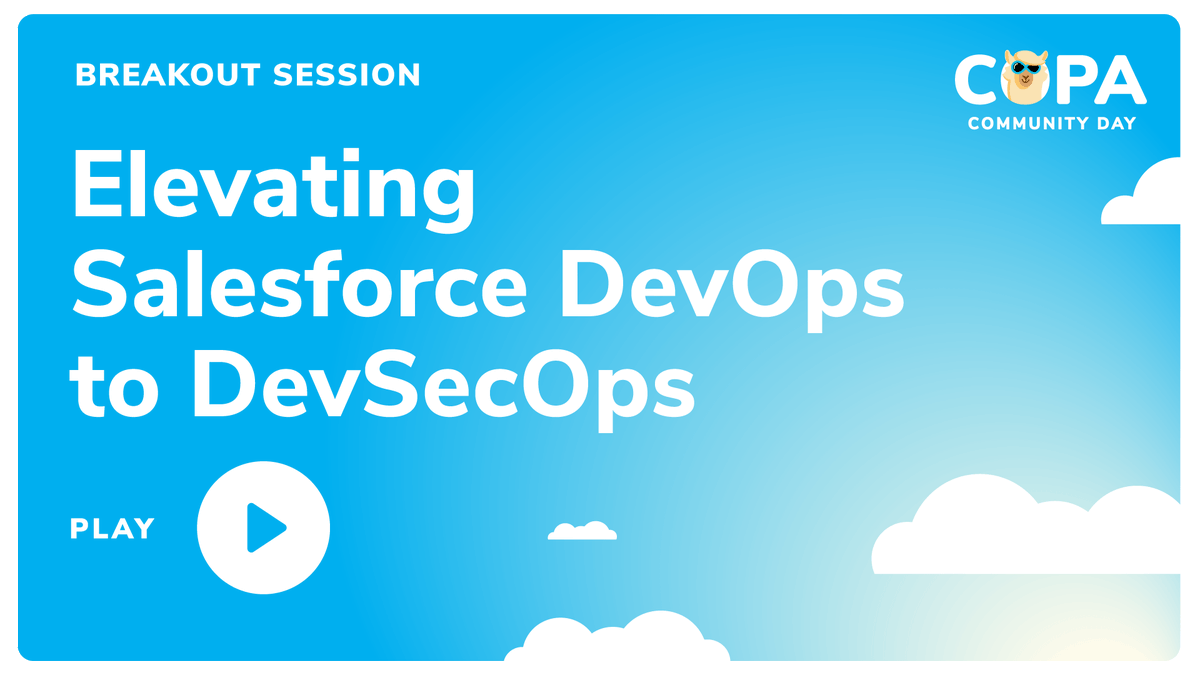 CopadoSolutions's tweet photo. Join Gabriele, Andrea and Akshaykumar and discover how Clayton (an AI tool for Salesforce) gives you 360 coverage of Code Configuration and Metadata - Elevating #DevOps to #DevSecOps.

View the #COPACommunityDay recording here: https://t.co/qL1lqLs4Za https://t.co/tjl4cgjCHt