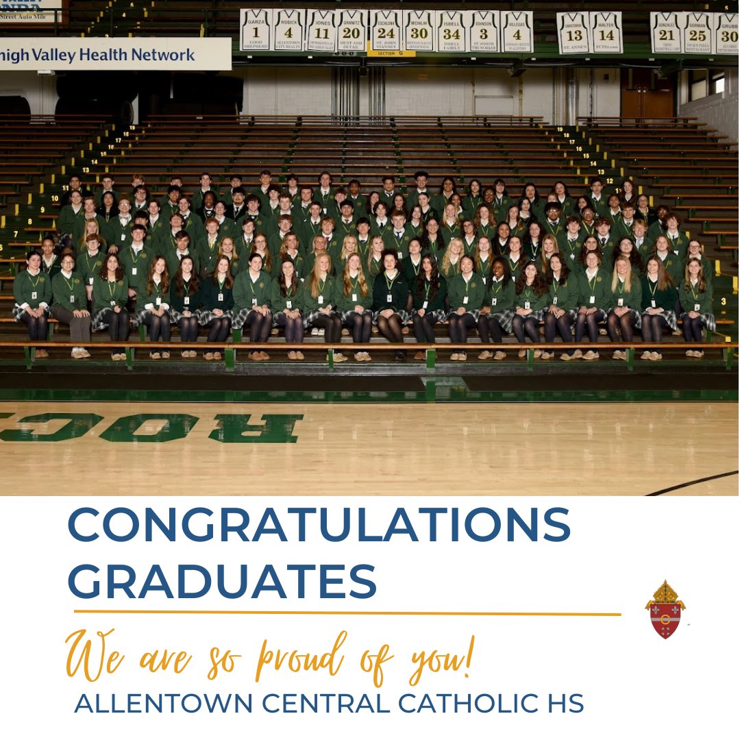 The Secretariat for Evangelization, Education, and Formation wishes to congratulate the graduates from @ACCHSVikings! Thank you to the teachers who helped to form these #saintsandscholars and to their parents for supporting Catholic education!