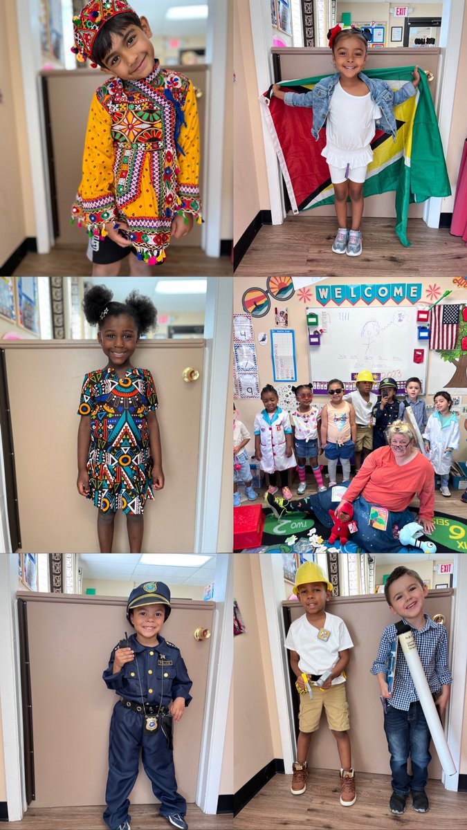 KidzlandPre's tweet photo. Here is a look at how we are celebrating the end of the school year. This week we had career and international day. ❤️☺️ @PB_Cheesequake @PB_Selover @projectbefore1 https://t.co/rAj7qvUfF2