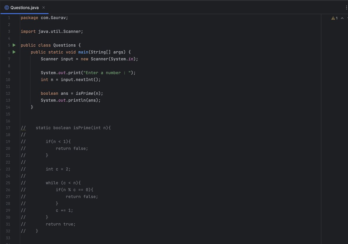 R4wgD7's tweet image. #100DaysOfCode 
#JavaWithDSA
@kunalstwt 
Today learnt about :
1) Variable length arguments (VarArgs)
2) Function overloading
3) Call by Value
4) Call by Value of the reference variable
solved 2 question based on
1) Prime Numbers
2) Armstrong Numbers