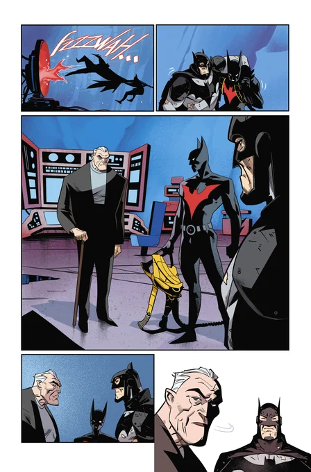 And our #Batman  meeting Batman Beyond in his world!. This time I wanted to adapt awesome Bruce Timm style, obviously impossible too, but also very fun to try!  :D @zdarsky cool script! @tomeu_morey perfect colors! #batman900