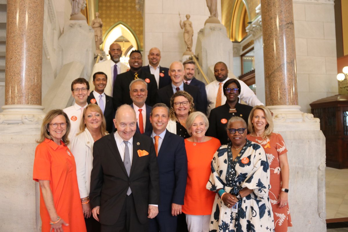 Today on #GunViolenceAwareness day, the Senate Democratic Caucus #WearOrange in honor of survivors and victims of #GunViolence