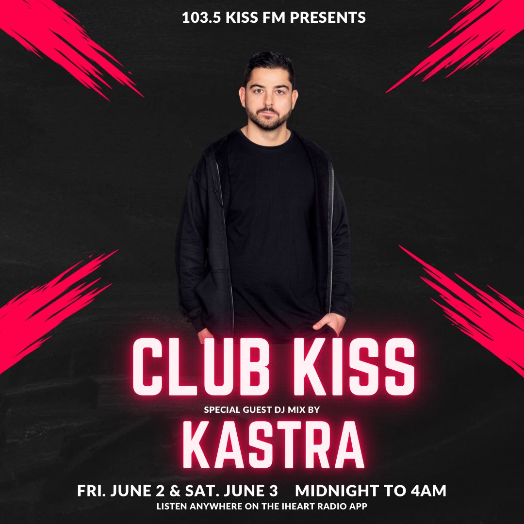 Tonight, we have one of the top remixers in the game as a guest dj on #ClubKissChi on @1035KISSFM ! Tune in from midnight to 4am to hear mixes from me @wearedownlow @djimageonline @djmach1 @JayMacRadio and special guest dj, @KastraMusic
