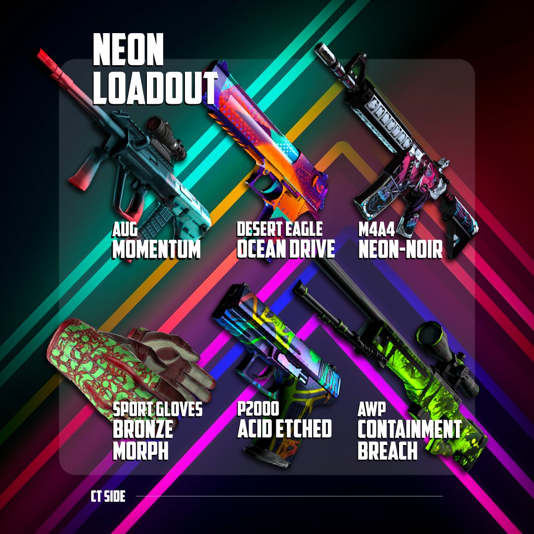 🌈 Neon Loadout 🌈

We thought that we would go bold this week! 

Which item is your favourite!? 🤔
Comment YELLOW or RED for the next loadout 👀

One lucky commenter will win $20 💸 GoodLuck 🥳
#CSGO #csgogiveaways #csgo2