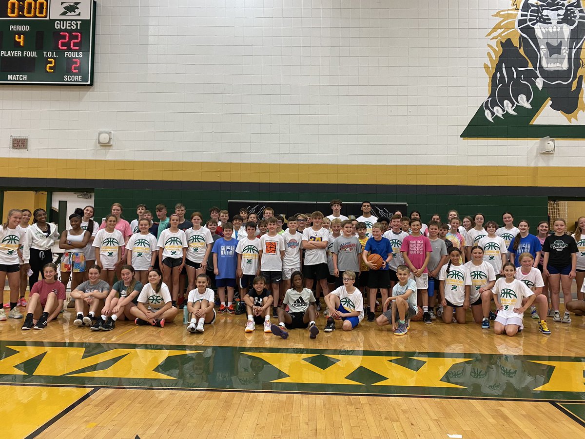 Awesome week of camp! Our future Panthers had fun and our current Panthers led the way! @FZNWomensHoops