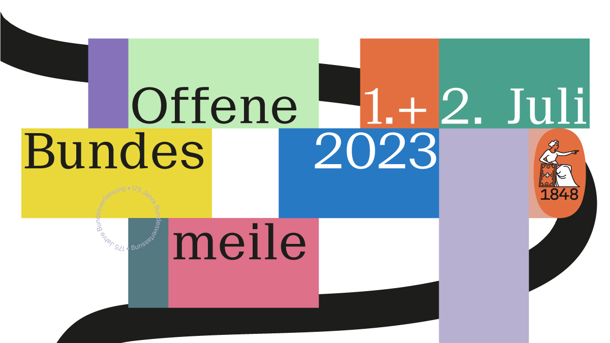 EJPD_DFJP_DFGP's tweet photo. Am 1. und 2. Juli findet in Bern die «Offene Bundesmeile» statt: Während zwei Tagen öffnen die Gebäude entlang der Bundesgasse ihre Türen. Welche Ausstellungen das #EJPD im Bundeshaus West hat, erfahren Sie hier:
https://t.co/sUEw7xEJK2
#175JahreBV #1848 https://t.co/5XRw2W2xoj