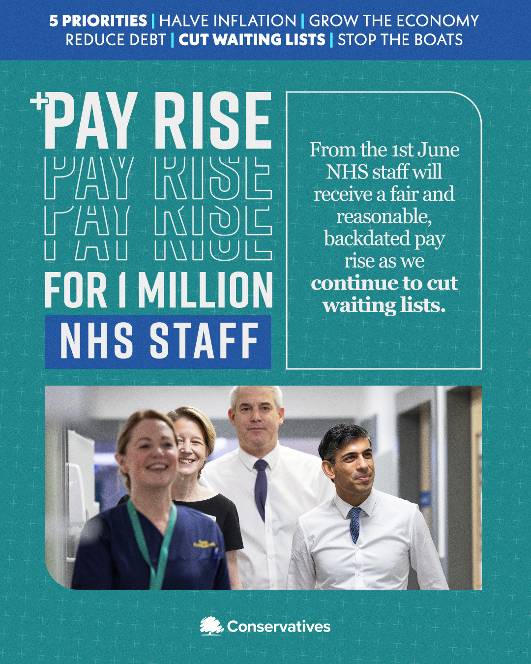 Pay rise for NHS Staff