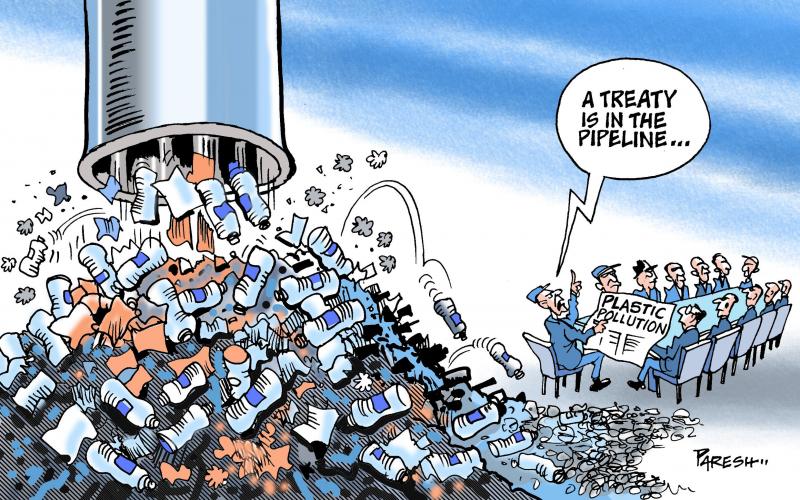 Nations meet to discuss plastic pollution this week. Cartoon by @PareshNathtoons: cartoonmovement.com/cartoon/plasti…

#plastic #plasticsoup #pollution #waste