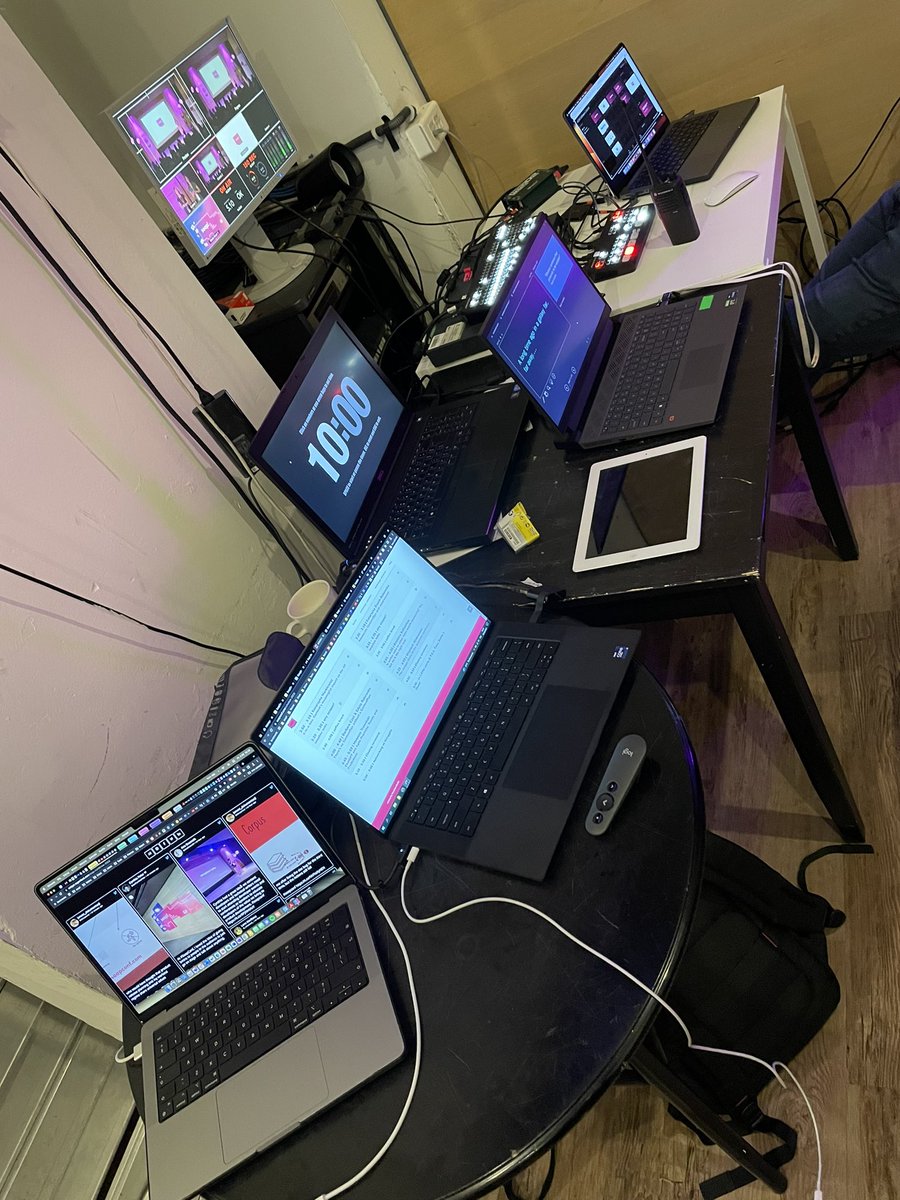 In case someone wondered how much equipment does it take to run a conference, here's a sneak peek behind the scenes of #soapconf