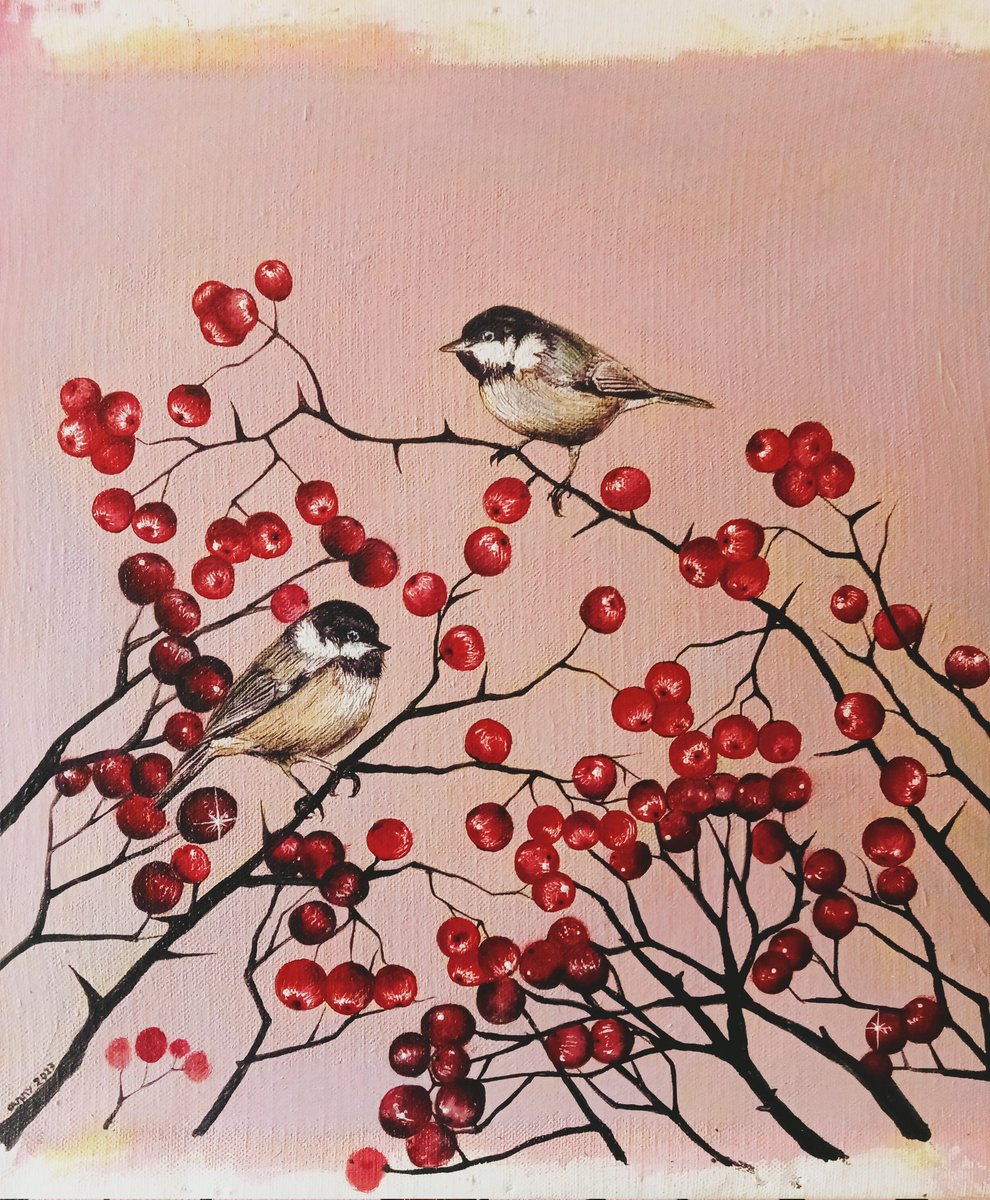 Good morning 🌺 I'm always grateful for a morning filled with birds singing🕊

#acrylicpainting
#NewBeginnings
#smile #morning