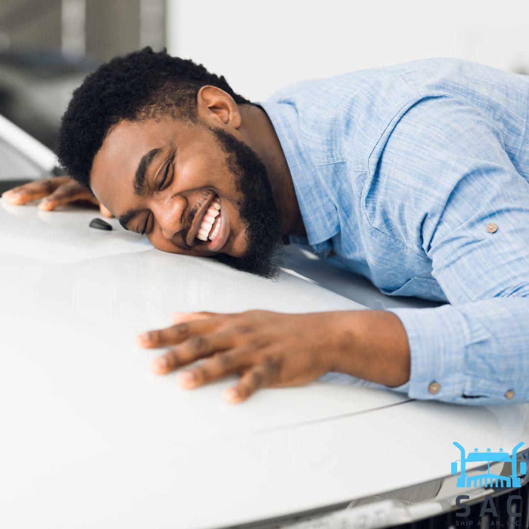 That feeling when you reunite with your car after a big move 🤩 
.
.
.
#shipacar #carshipping #vehicleshipping #shippingcompany #shipyourcar #relocating #moving