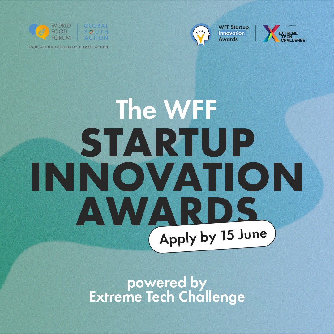 Are you a young entrepreneur committed to helping transform agrifood systems to end global hunger?

<a href="/World_FoodForum/">World Food Forum</a> Startup Innovation Awards invite you to join this global startup competition for a chance to grow your business &amp; expand your influence 🤩 world-food-forum.org/innovation-lab…