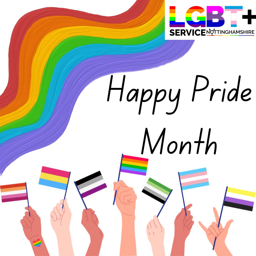 LGBTplusNotts's tweet image. Happy Pride Month everyone! Keep an eye on our social media to see what awesome things we are doing during Pride month.