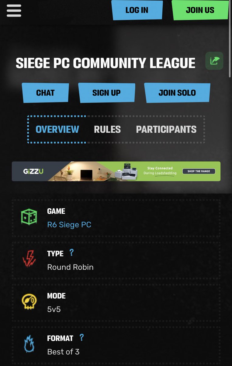 Seems like <a href="/AfricanGaming/">ACGL</a> is working on a siege league👀
Starting 19th of June
Prize TBA