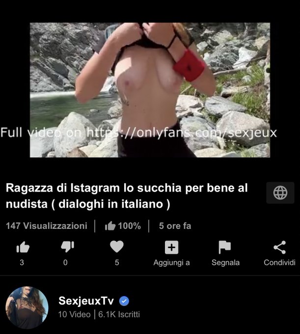 Met&agrave; video disponibile GRATUITAMENTE QUI  👇👇👇👇👇👇👇👇  cosa aspetti?😏  https://t.co/jR4jxaL1v8 https://t<a href="/tag/folloforfolloback"class="tags"><span>#folloforfolloback</span></a><a href="/tag/onlyfans"class="tags"><span>#onlyfans</span></a><a href="/tag/onlyfansgirl"class="tags"><span>#onlyfansgirl</span></a><a href="/tag/o"class="tags"><span>#o</span></a>