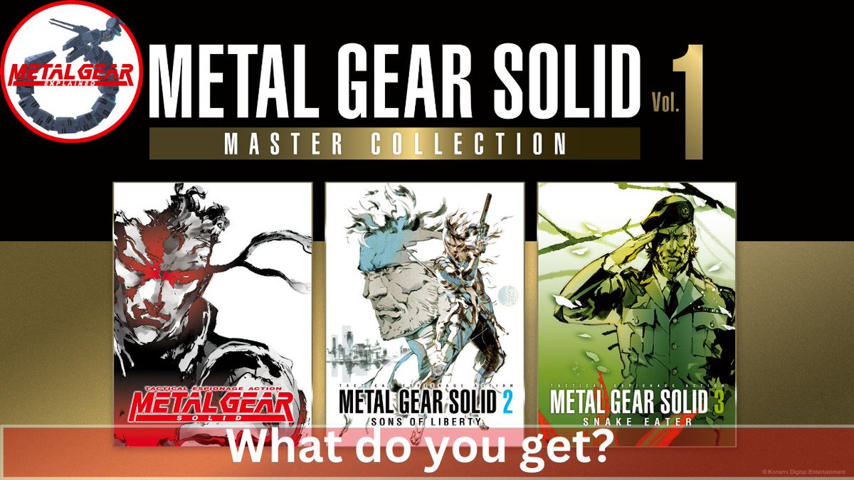 What you get for the Metal Gear Solid Master Collection Vol 1

youtu.be/T4fRLnh16Hw

Will the Masters Collection have more than the HD collections?

#MetalGearSolid
#メタルギアソリッド
#MGSDelta
#MG35th
