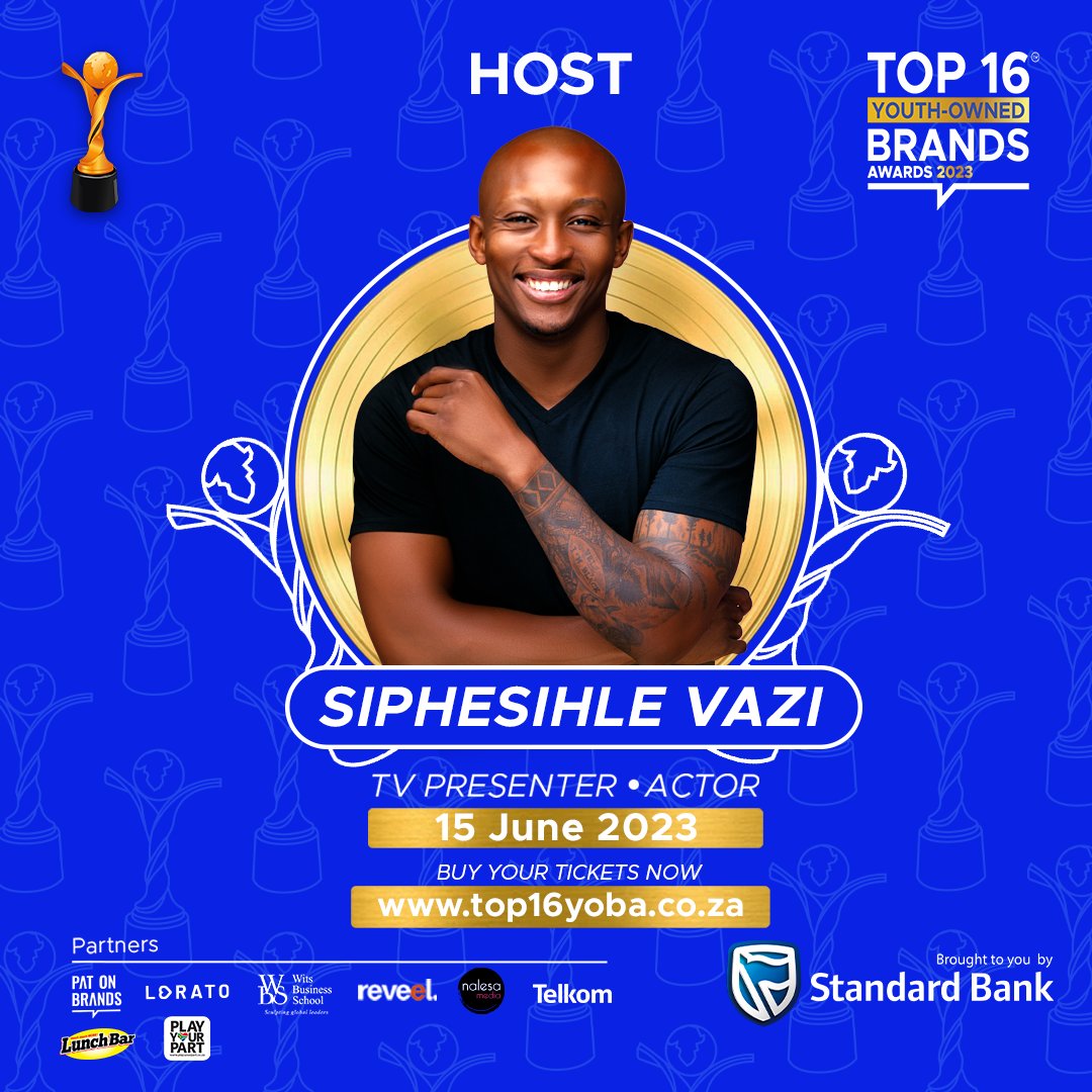 🥁🥁🥁 We are excited to announce @SiphesihleVazi & @pamela_mtanga as the hosts for the 2nd Annual Top 16 Youth-Owned Brands Awards. 🔥🔥 Join us at the Sandton Convention Centre on the 15th of June to witness them on stage 💃🏽🕺🏽 #top16yoba #youthexcellence