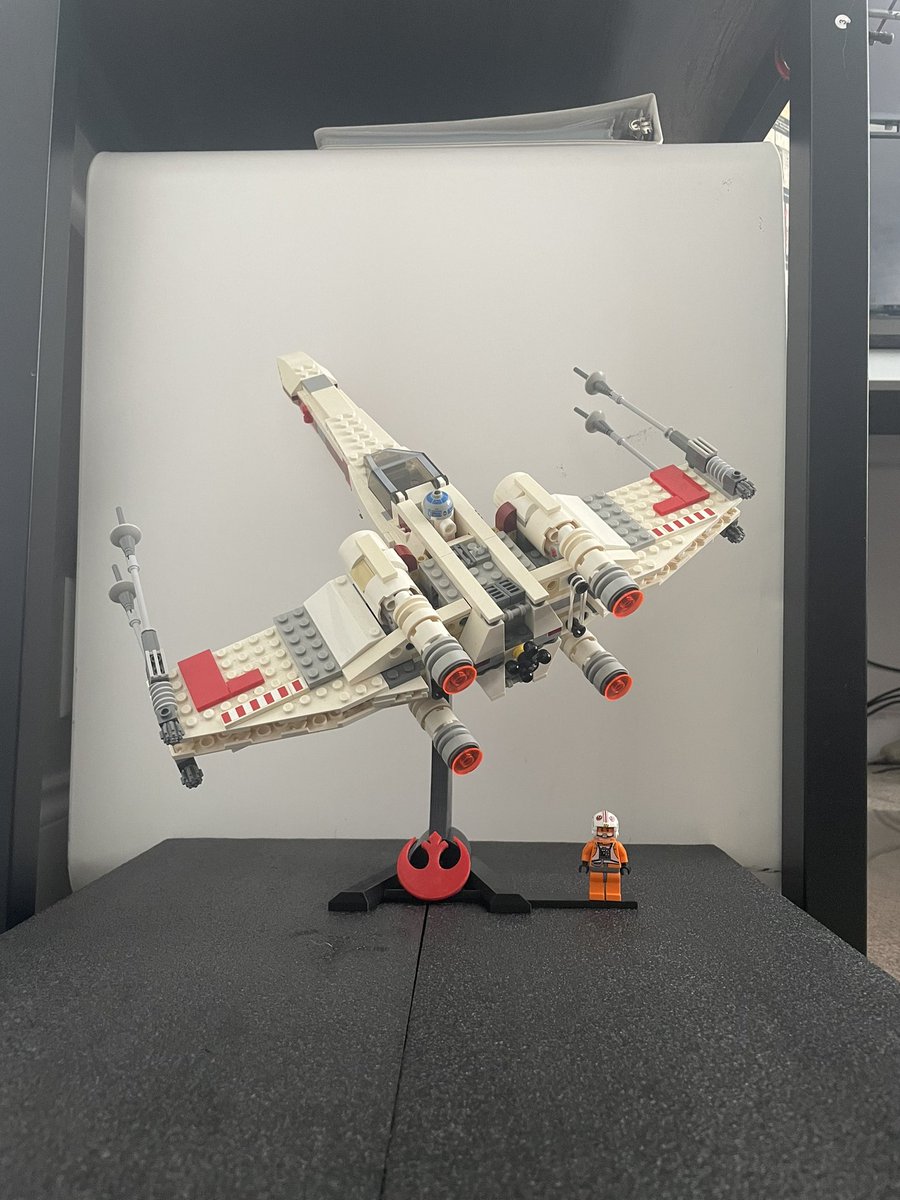 Now Available! Lego Star Wars Ship Stand #lego #starwars #legostarwars #3Dprinting #custommade #toydisplay #corelliantradingco #etsyshop #rebelscum #minifig #xwing