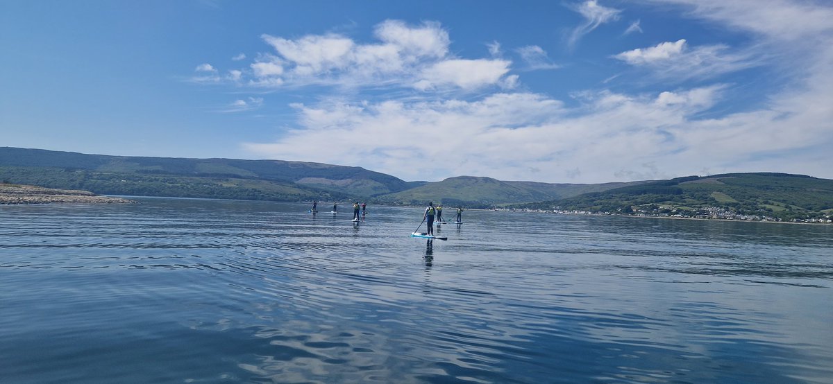 Morvenrb's tweet photo. Heath and Wellbeing day at @ArranOutdoors today. What a perfect day to paddleboard to Holy Isle @RBetley @NAHSCP @North_Ayrshire https://t.co/0DyG8Zps9x