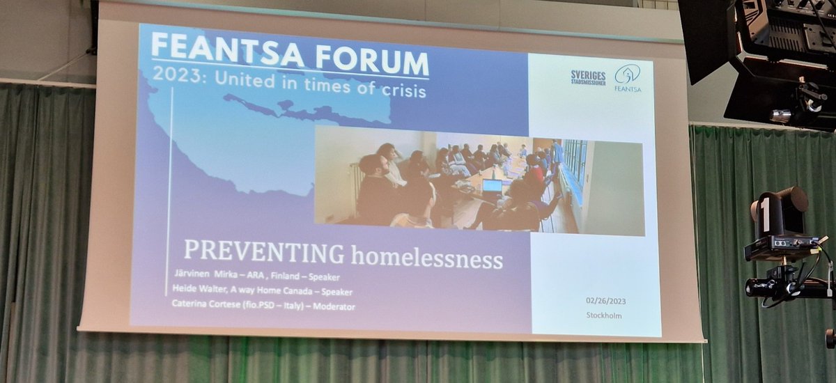 Some really great talks #feantsaforum focusing on h/less prevention, so important if we want to aim for functional zero like superstars Finland!!