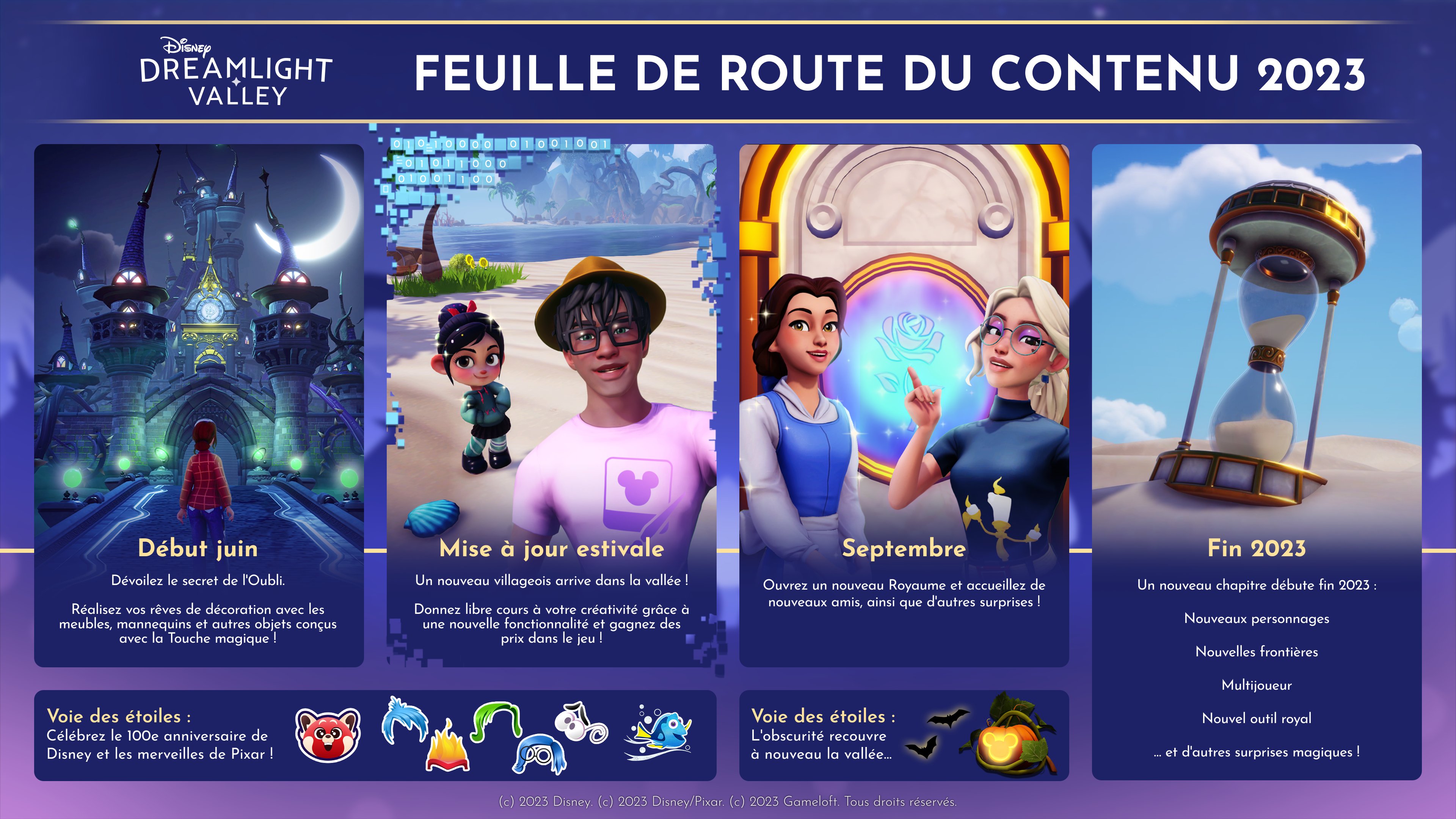 Plus d'informations sur les mises à jour de Disney Dreamlight Valley et