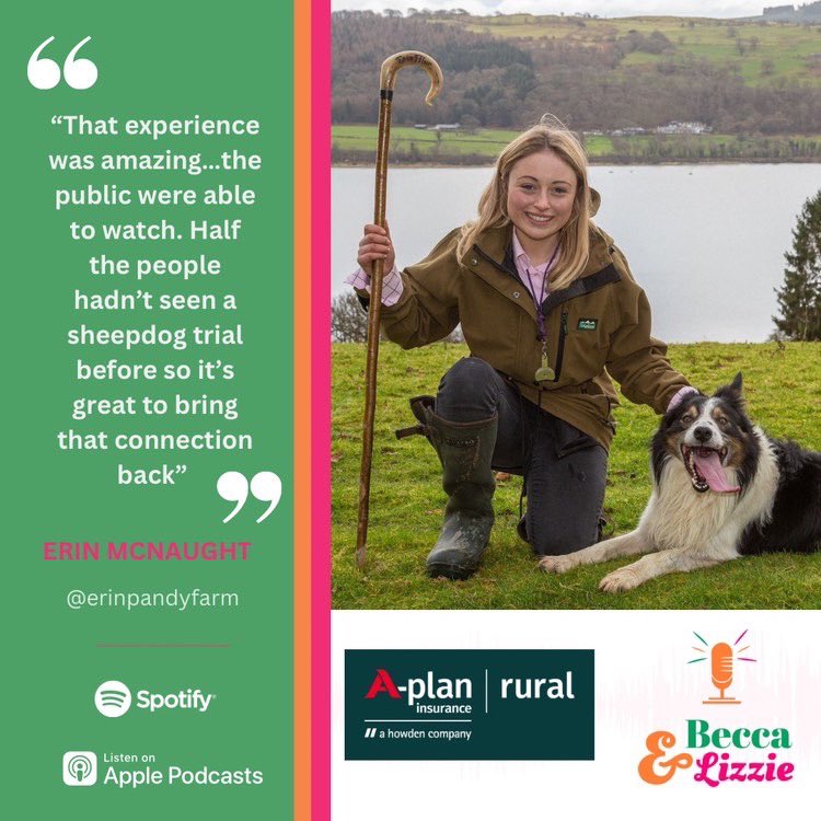 🎙️NEW EPISODE🎙️ Our latest guest, @FflurMcnaught , is heading up the next generation of sustainable farmers, utilising social media to showcase the highs and lows of farm life. Thank you to @aplanrural for the support @nfu_cymru @nfulife @nfucountryside