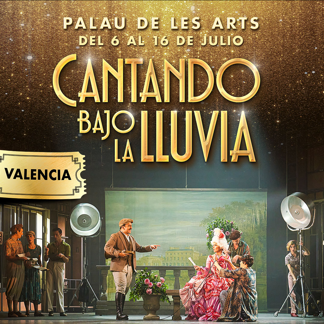 ¡Atención, VALENCIA!

En menos de un mes, llegamos al Palau de <a href="/LesArtsValencia/">Les Arts, València</a> para que podáis disfrutar de <a href="/CantandoMusical/">Cantado bajo la lluvia - El Musical</a> 🌟☔️

¡ÚNICAS DOS SEMANAS!

¿Con quién vais a venir a disfrutar del musical? 

#CantandoBajoLaLluvia #CantandoElMusical
