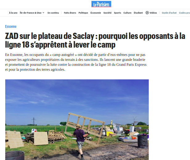 Article de <a href="/ChevallierCcile/">cécile chevallier</a> dans <a href="/leparisien_91/">Le Parisien | 91</a> après sa visite et son enquête sur l'avancée des travaux de la #ligne18

leparisien.fr/essonne-91/zad…

Quelques réactions 🧵