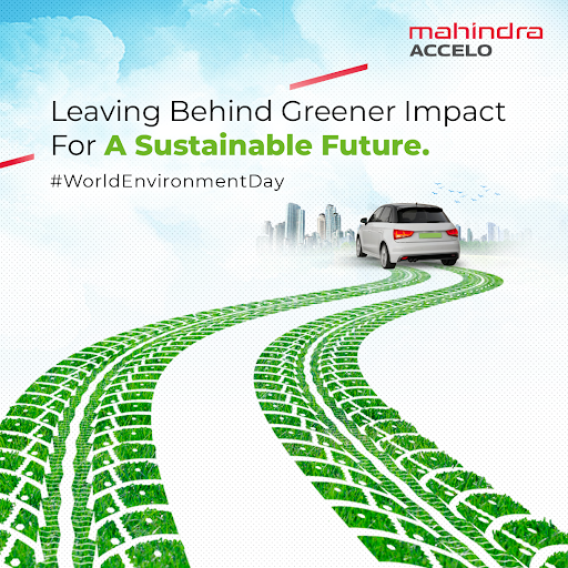 MahindraAccelo's tweet photo. Making mobility and energy sustainable for your future generations to come! Wishing everyone a happy #WorldEnvironmentDay
#Accelo #WorldEnvironmentDay2023 https://t.co/ycC1NkIb5g