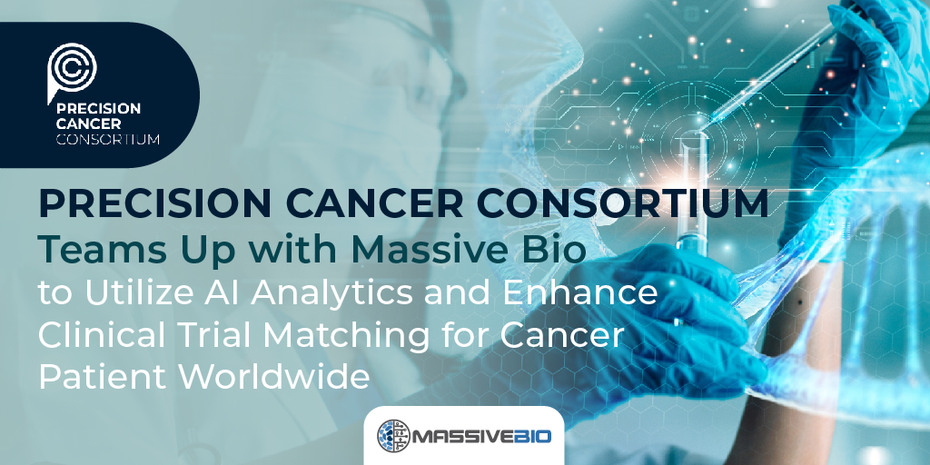 MassiveBio's tweet image. Massive Bio, the leading AI analytics company specializing in precision oncology, has been chosen by the Precision Cancer Consortium (PCC), a collaboration of renowned global biopharmaceutical companies, to revolutionize clinical trial matching using their innovative AI analytics…