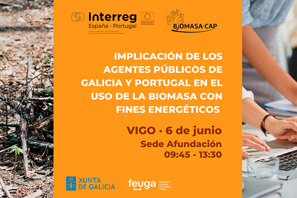 🚨LAST CALL!! Jornada de #BiomasaCAP sobre la “Implicación de los agentes públicos de Galicia y Portugal en el uso de la biomasa con fines energéticos”. 

+Info en: onx.la/1fd23

<a href="/poctep/">Interreg España-Portugal</a> <a href="/inega_gal/">Instituto Enerxético de Galicia</a> <a href="/FEUGA_20/">FEUGA</a> <a href="/CT_EnergyLab/">Energylab</a> <a href="/uvigo/">Universidade de Vigo</a> <a href="/ipvc_twit/">IPVC</a> <a href="/inegi_portugal/">INEGI driving science & innovation</a>