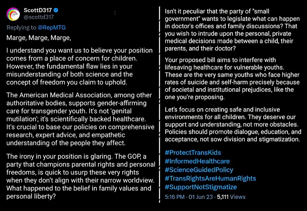 #ProtectTransKids #InformedHealthcare #ScienceGuidedPolicy #TransRightsAreHumanRights #SupportNotStigmatize

With @scottd317