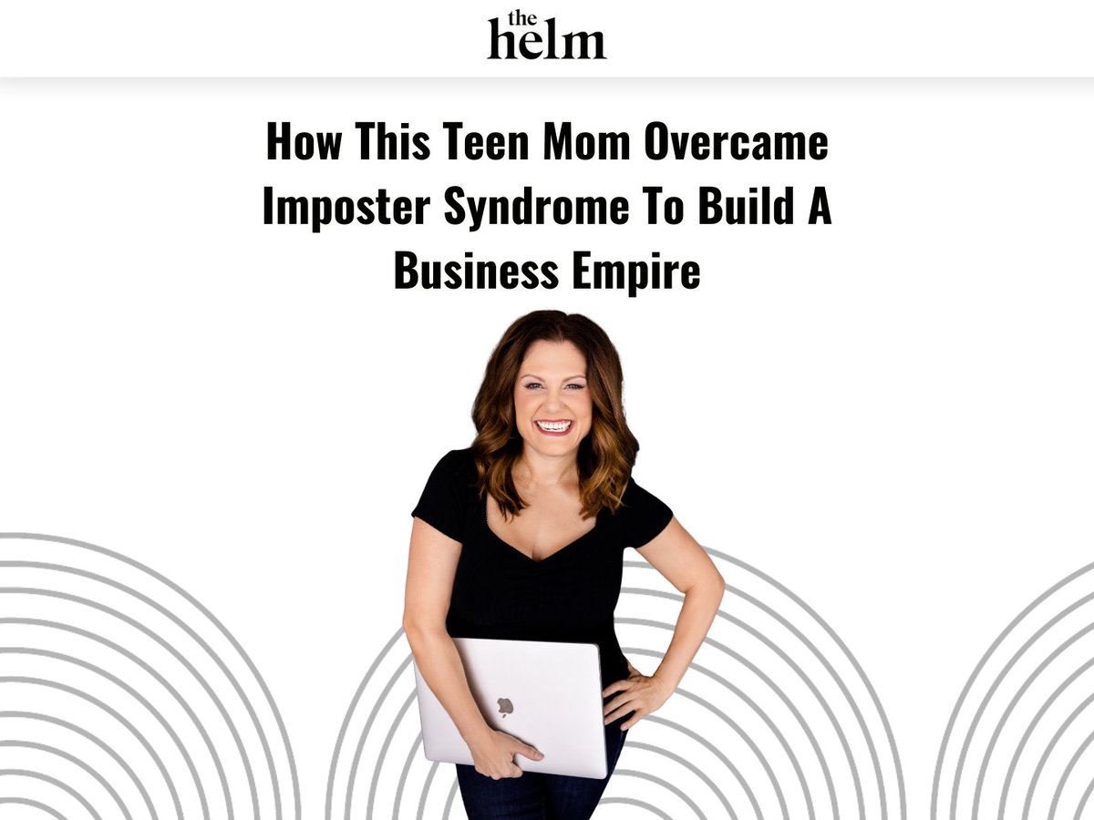 Looking to overcome your imposter syndrome?

This business leader is offering her top tip on how to thrive past this obstacle — and she’s speaking from experience.

Read more about how this teen mom overcame imposter syndrome to build a business empire: bit.ly/42hoxnj