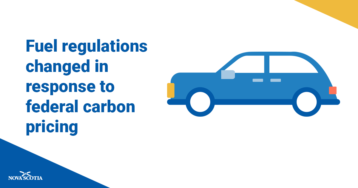 Nova Scotia Gov. on Twitter "Fuel Regulations Changed in Response to