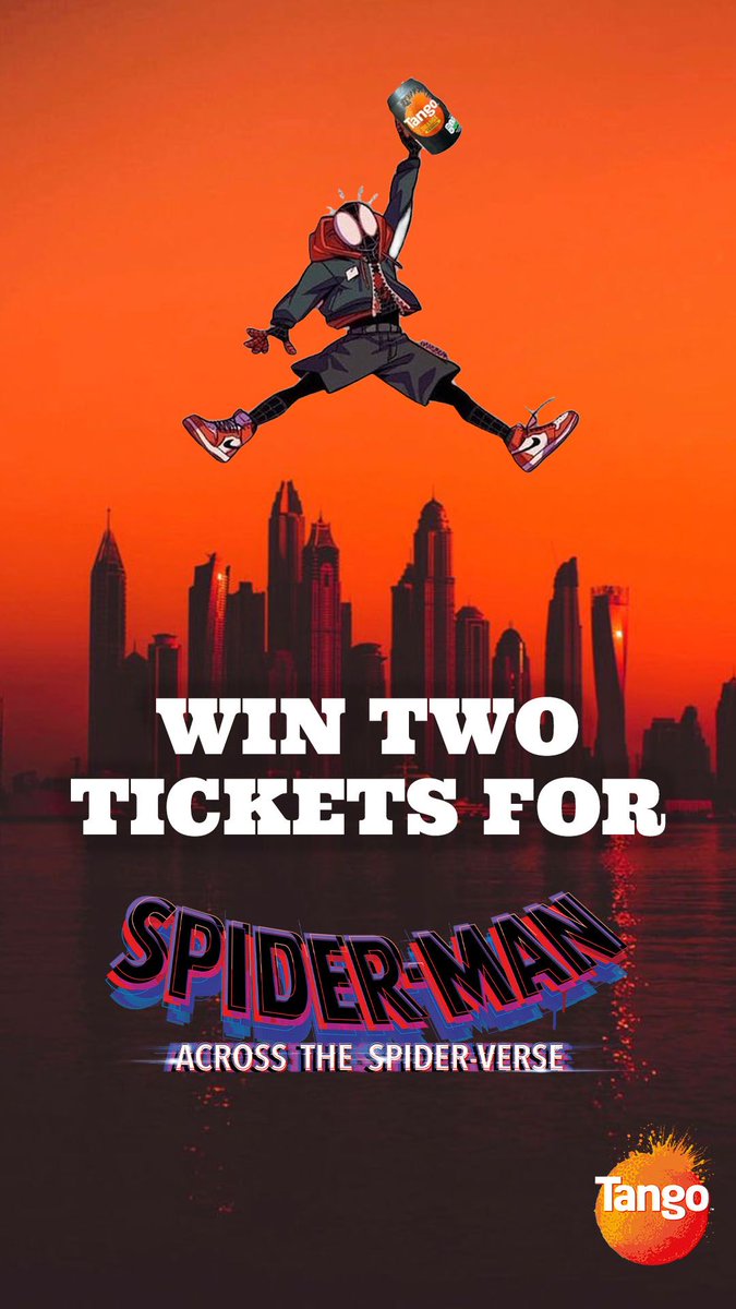 Win with <a href="/DrinkTango/">Tango</a> 🕷🕸
They are giving 5 people the chance to win a pair of tickets to Spider-Man across the Spider-Verse at your local Cineworld.

All you have to do is follow @drinktango on Instagram 
like thier post and tag a friend in the comments you'd like to take with