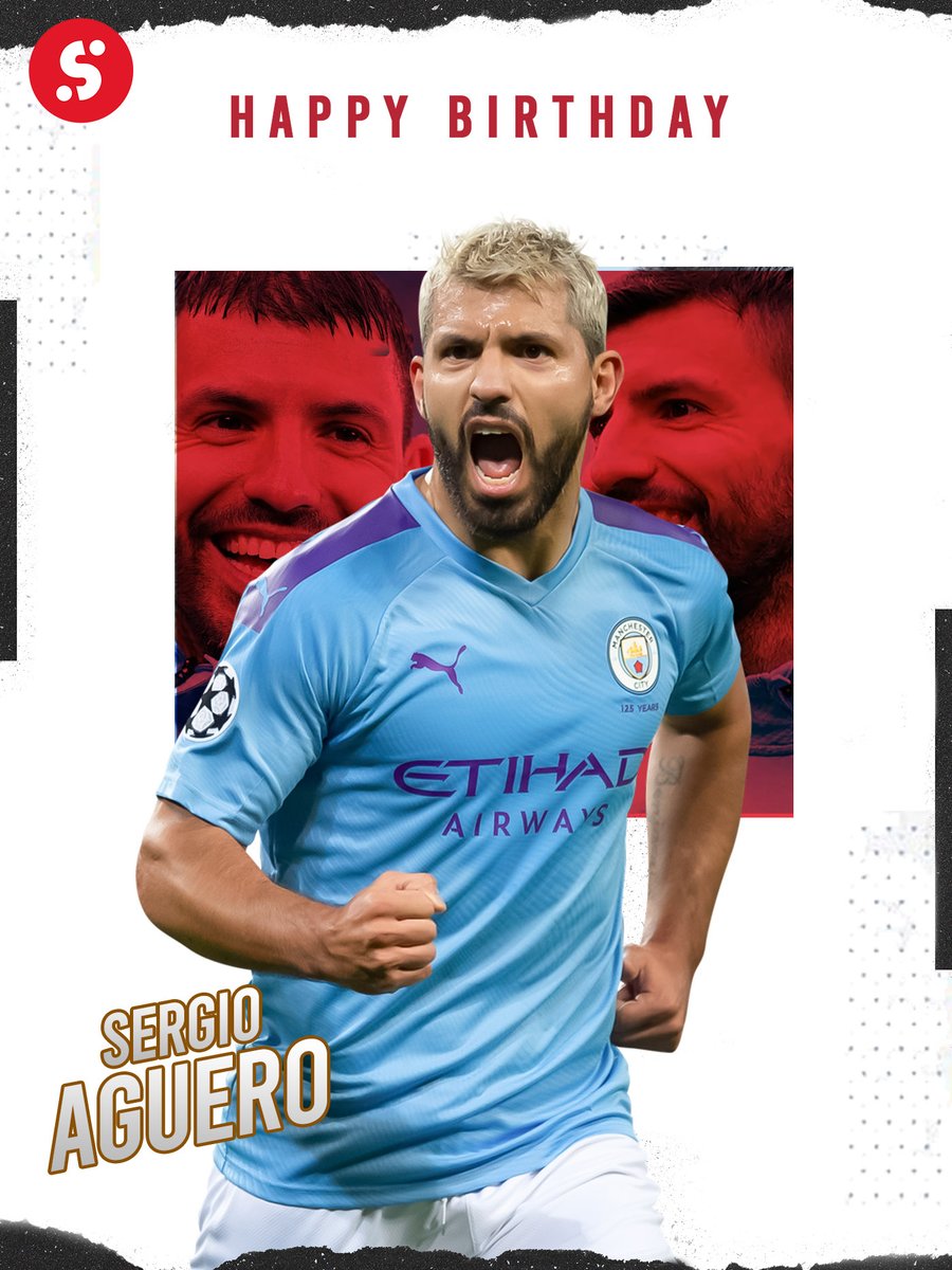 Happy birthday to Sergio Aguero, who turns 3️⃣5️⃣ today! 🇦🇷🥳🎂

🏆🏆🏆🏆🏆🏆🏴󠁧󠁢󠁥󠁮󠁧󠁿 League Cup
🏆🏆🏆🏆🏆Premier League
🏆🏆🏆🏴󠁧󠁢󠁥󠁮󠁧󠁿 Super Cup
🏆UEFA Super Cup
🏆Europa League
🏆Copa America
🏆🏴󠁧󠁢󠁥󠁮󠁧󠁿 FA Cup

Legend 💙
#FridayVibes #GetSporty