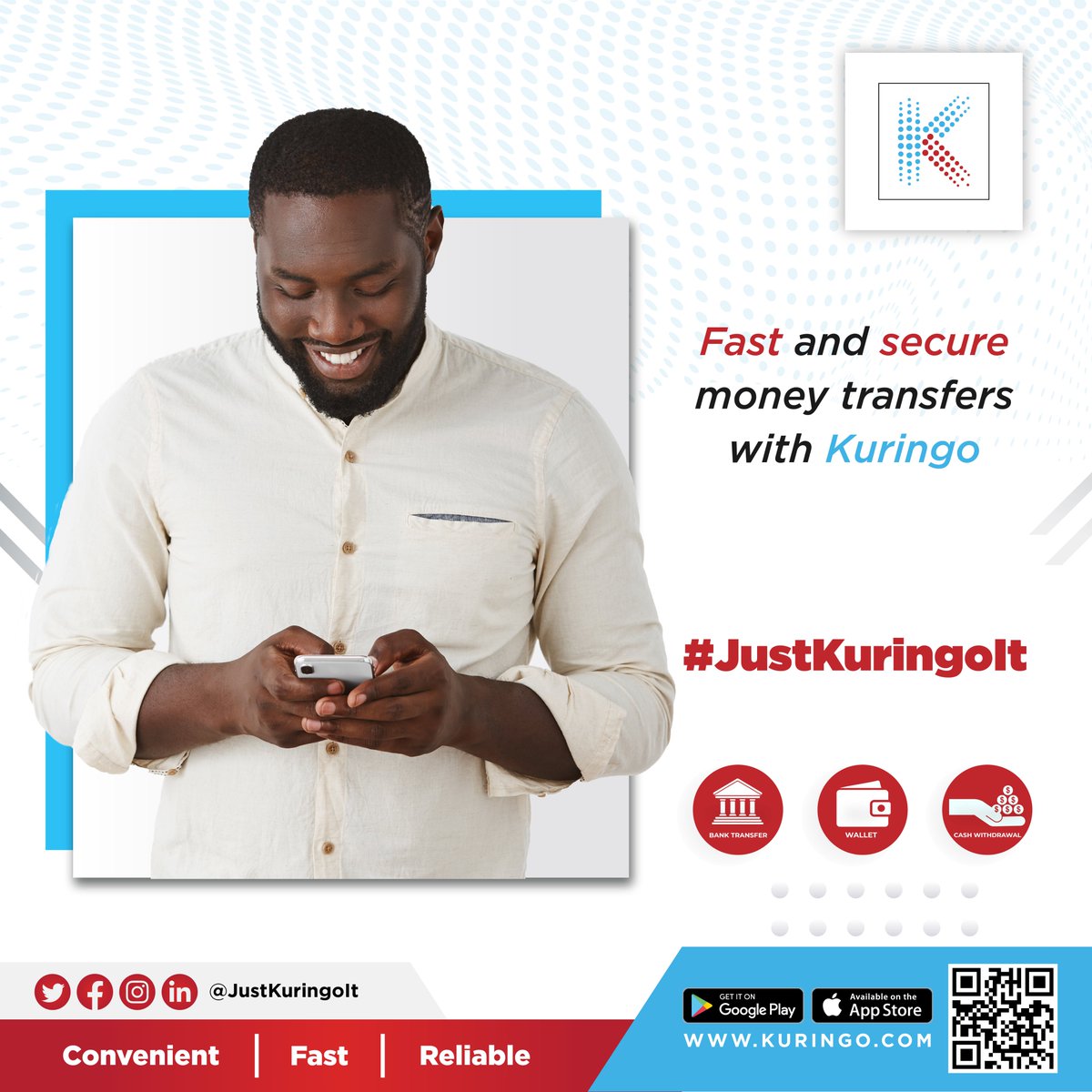 justkuringoit's tweet photo. Experience fast and reliable money transfers that keep your loved ones closer than ever.

#KuringoExperience #SendNow #TheGambia #SendMoney #JustKuringoIt

📲📲Download Now: https://t.co/AVOVnCeQyZ https://t.co/ylDvqtHtE4
